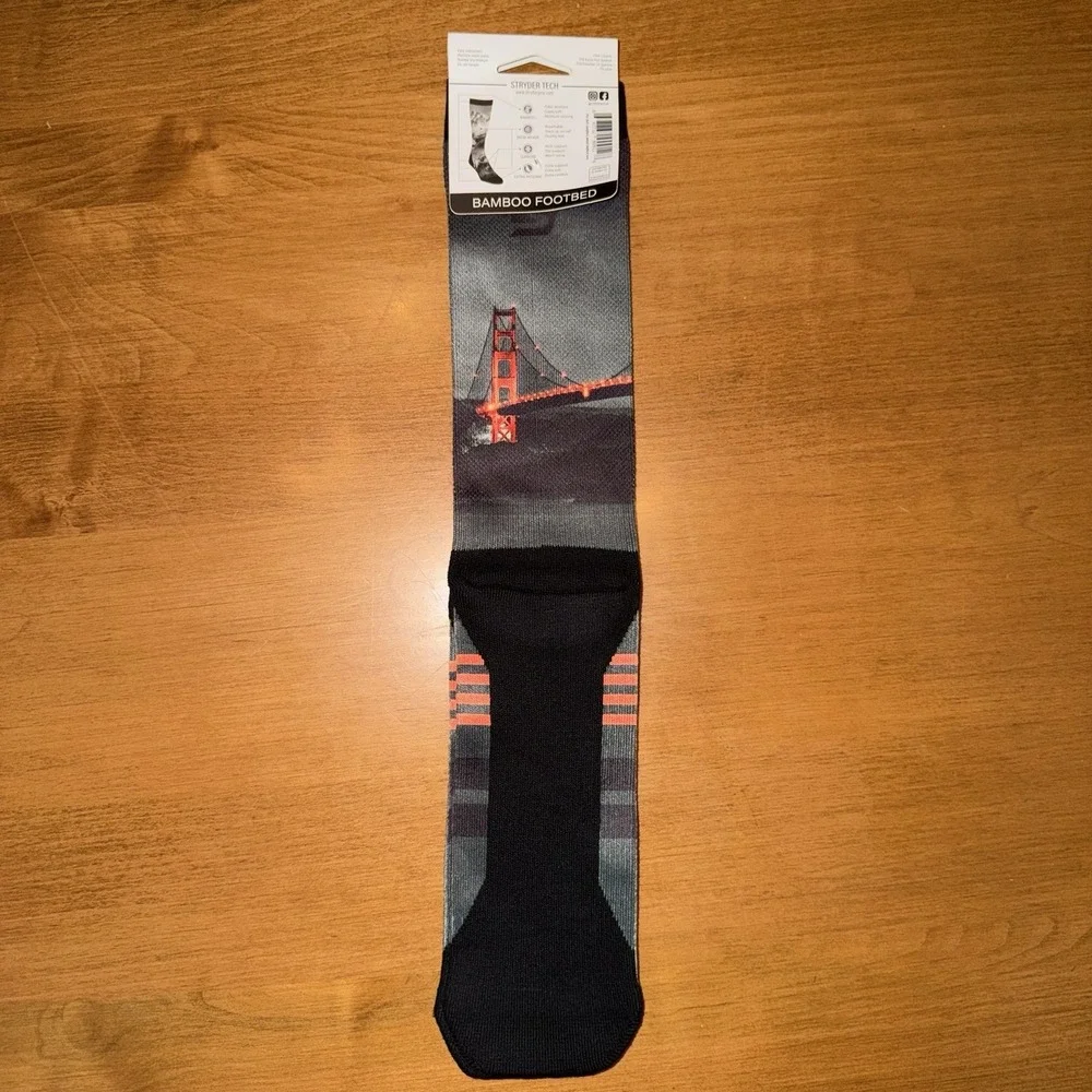 NEW Stryder Gear Rayon Made From‎ Bamboo Performance Socks San Francisco OS